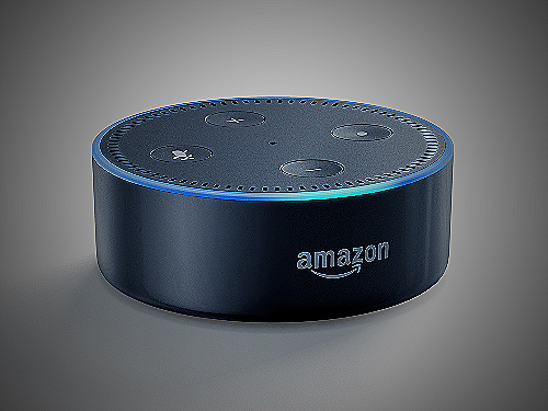 Echo Dot - pay with amazon logo